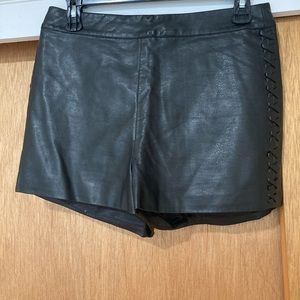 Topshop high waisted shorts with side stitching